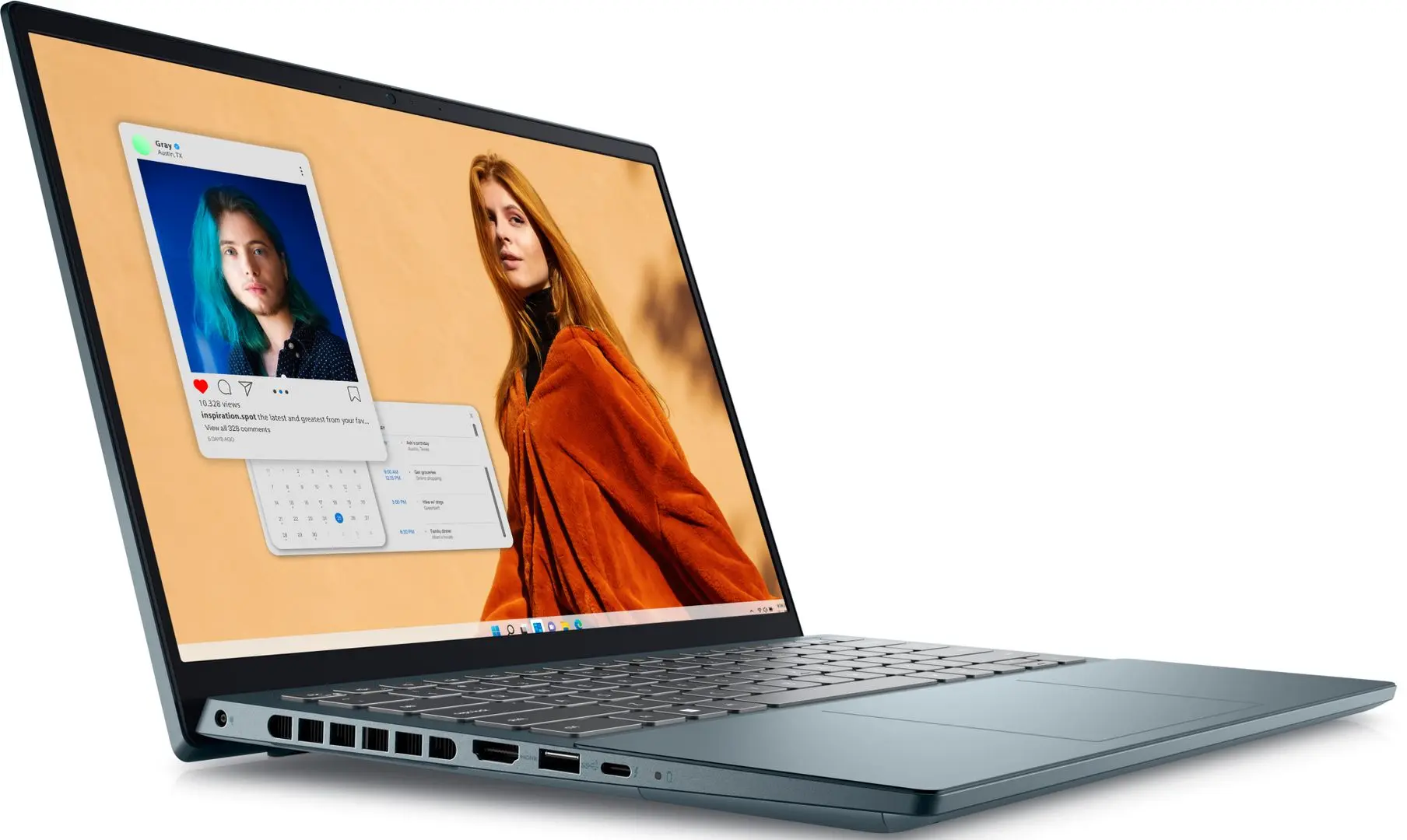 Laptop Dell Inspiron 14 7420 Intel Core i5-12500H 16GB DDR4/512GB SSD (Dark Green)