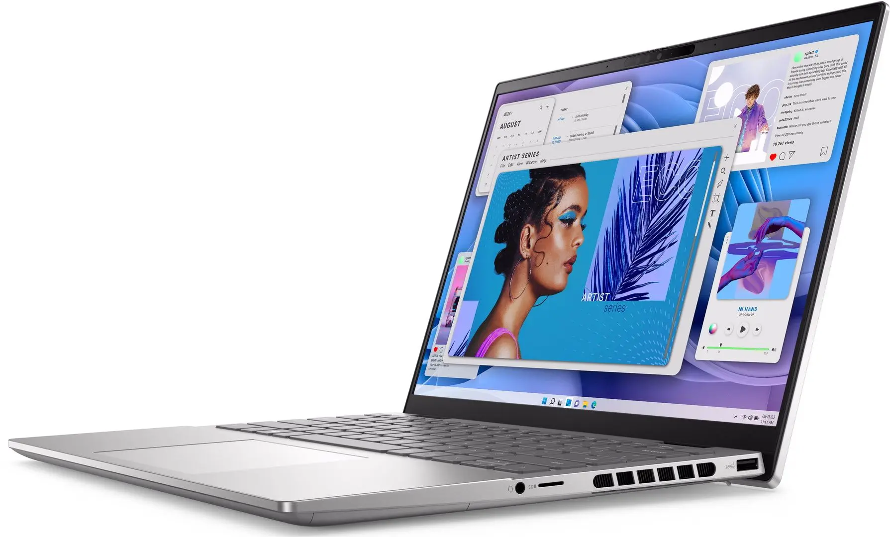 Laptop Dell Inspiron Plus 7430 Intel Core i7-13700H 16GB LPDDR5/1TB SSD W11P (Platinum Silver) - 4