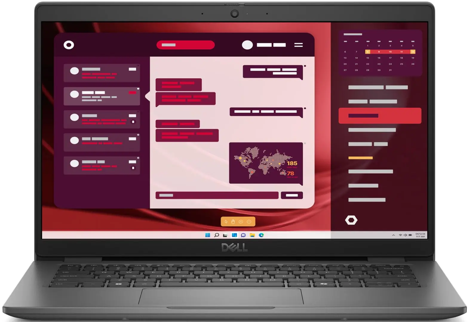 Laptop Dell Latitude 3450 Intel Core i7-1355U 2x8GB DDR5/512GB SSD Ubuntu (Gray)
