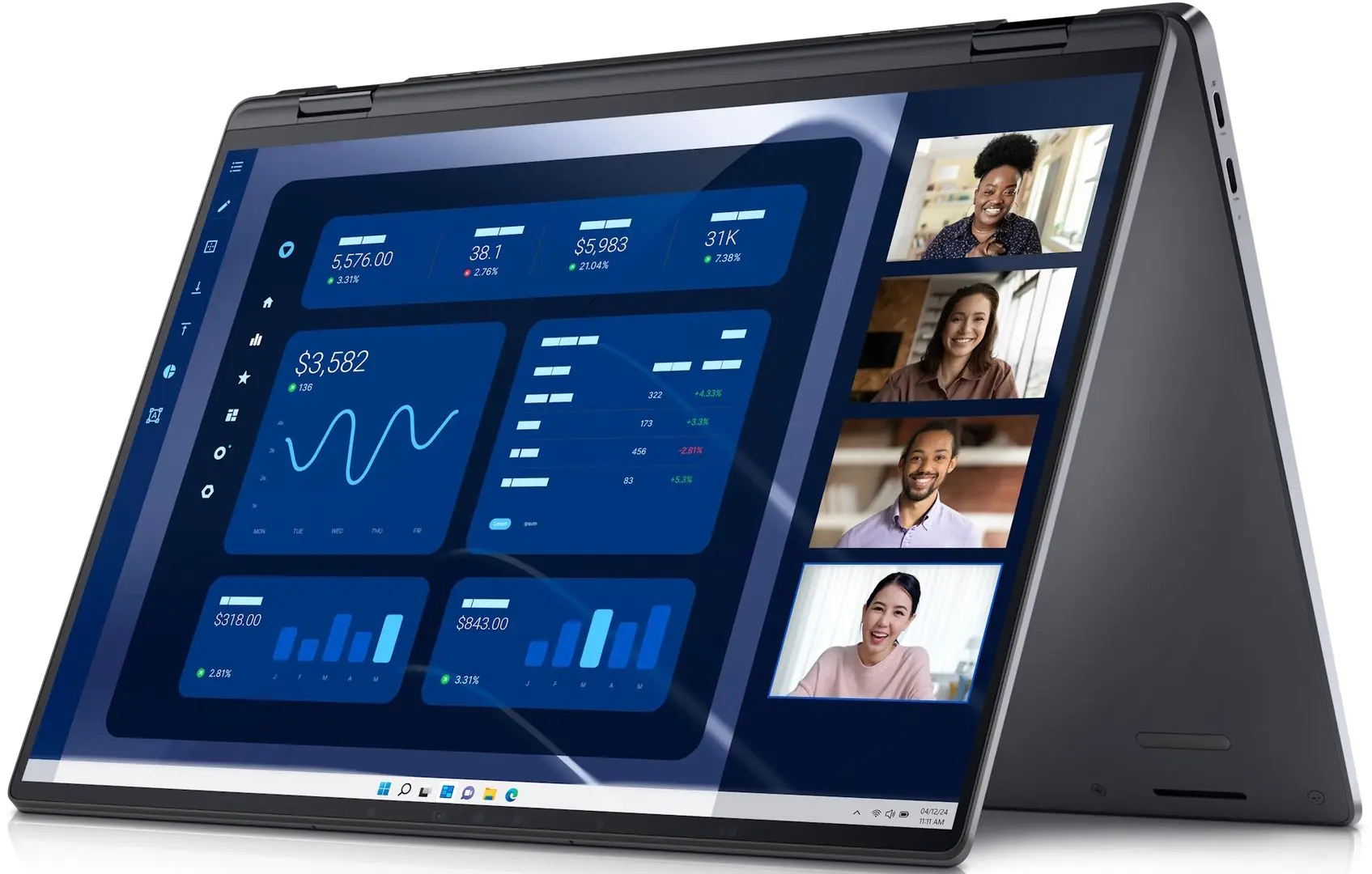 Laptop Dell Latitude 9450 2in1 Intel Core Ultra U7 165U 32GB DDR5/1TB SSD W11Pro (Grey)