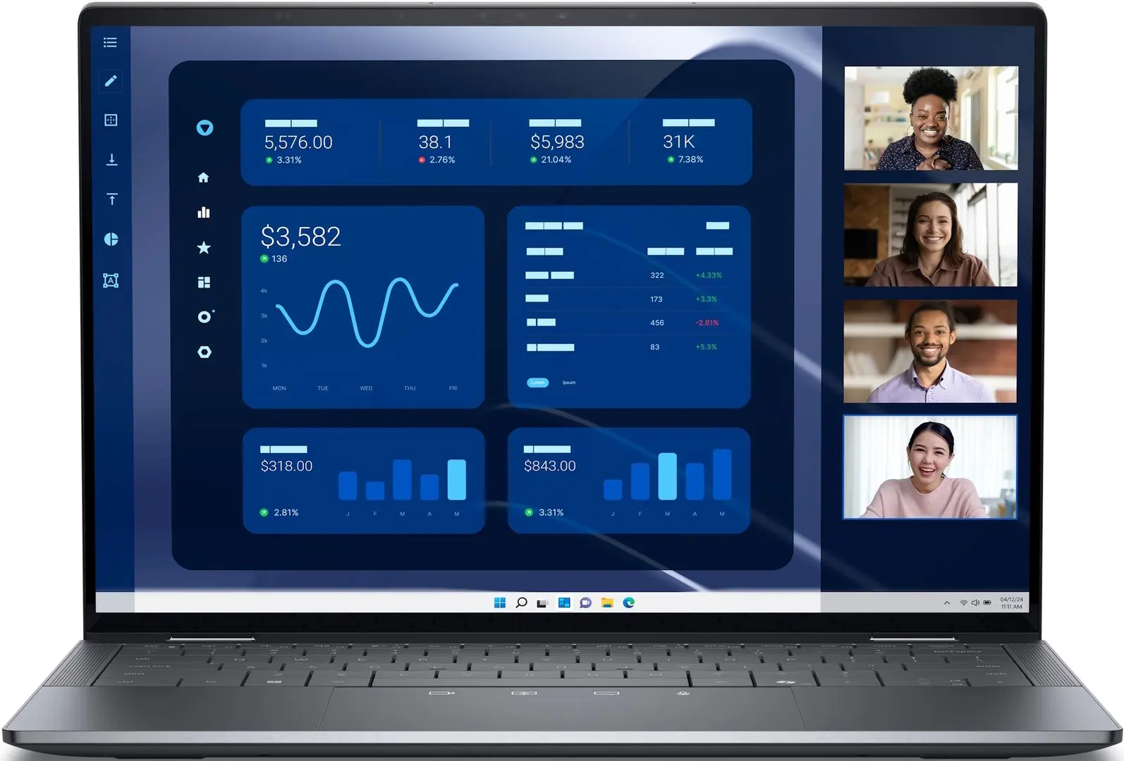 Laptop Dell Latitude 9450 2in1 Intel Core Ultra U7 165U 32GB DDR5/1TB SSD W11Pro (Grey)