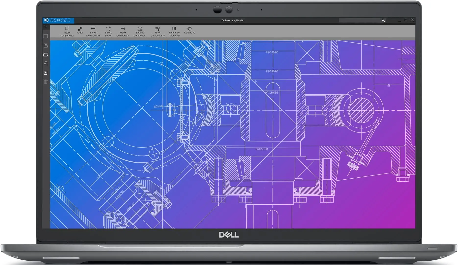 Laptop Dell Precision 3570 Intel Core i5-1235U 16GB DDR5/512GB SSD T550 W11Pro (Gray)