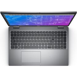 Laptop Dell Precision 3570 Intel Core i7-1255U 16GB DDR5/512GB SSD T550 W11Pro IR (Gray) Thumb