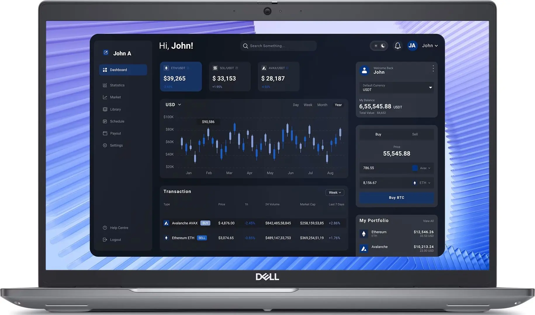 Ноутбук Dell Precision 3591 Intel Core Ultra 7 155H 32GB DDR5/1TB SSD W11P (Titan Gray)