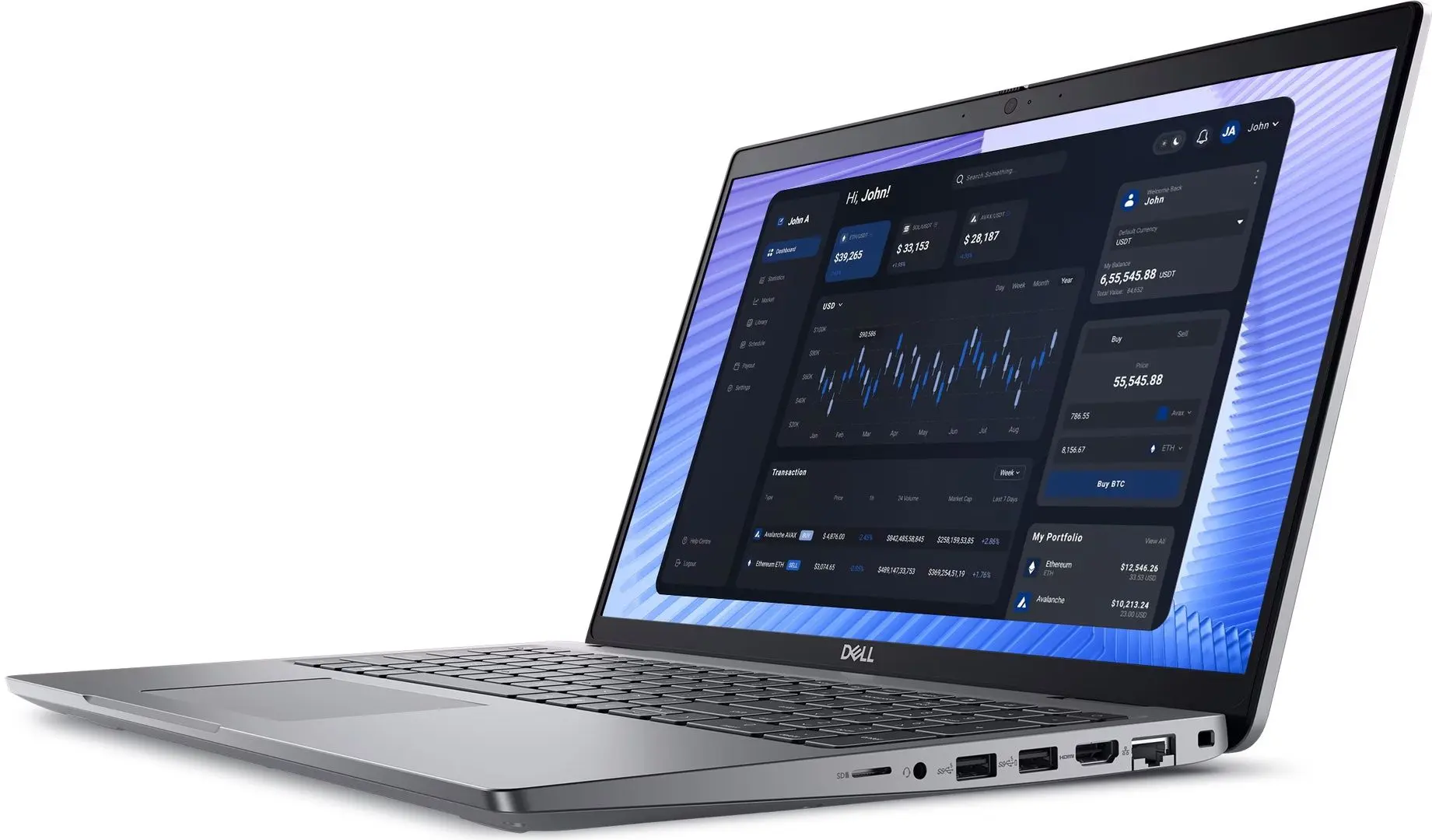 Laptop Dell Precision 3590 Intel Core Ultra 7 165H 16GB DDR5/512GB SSD W11P (Titan Gray)