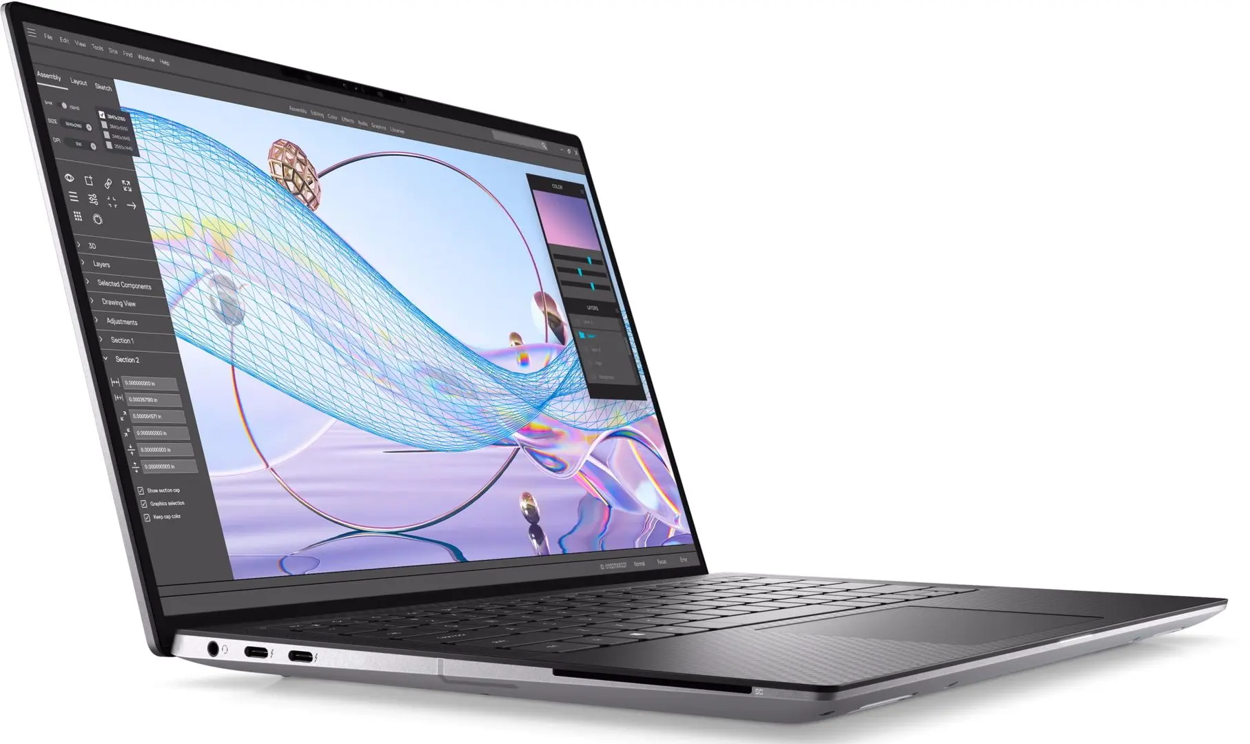 Laptop Dell Precision 5470 Intel Core i9-12900H 32GB DDR5/1TB SSD W11Pro (Titan Gray)