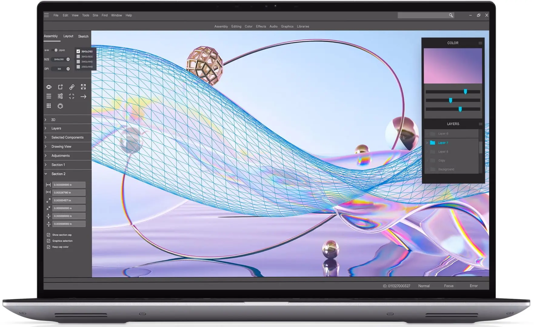 Laptop Dell Precision 5470 Intel Core i9-12900H 32GB DDR5/1TB SSD W11Pro (Titan Gray)