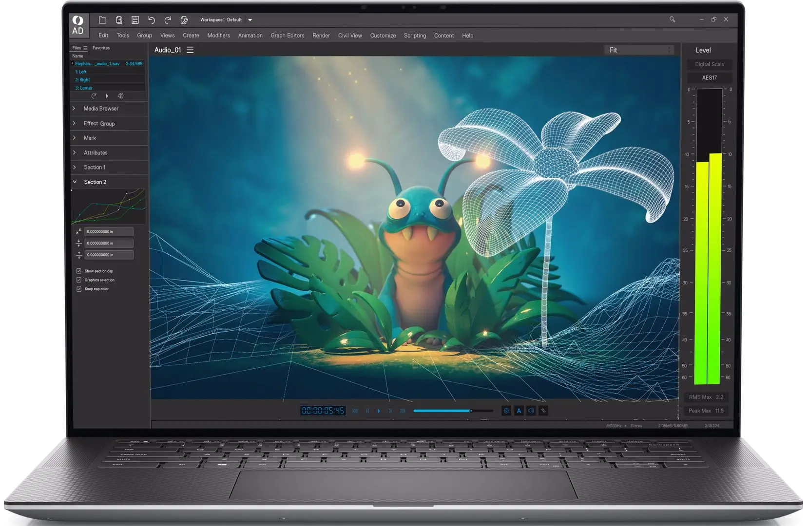 Laptop Dell Precision 5570 Intel Core i9-12900H 64GB DDR5/1TB SSD (Grey)