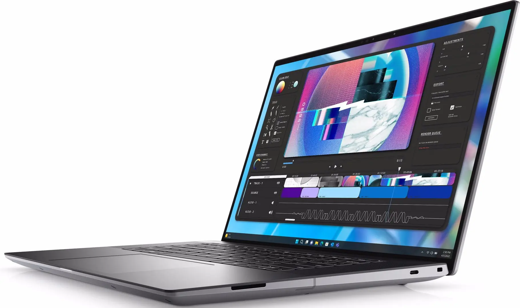 Laptop Dell Precision 5680 Intel Core i9-13900H 32GB DDR5/1TB SSD W11P (Grey)