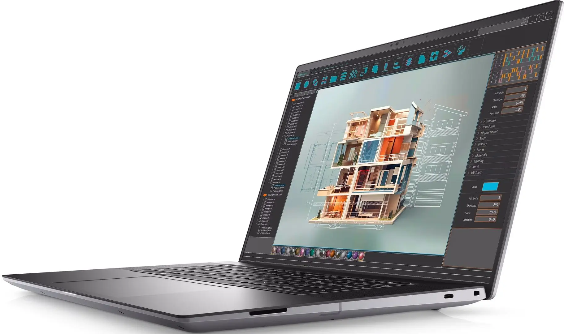 Laptop Dell Precision 5690 Intel Core Ultra 7 155H 32GB DDR5/1TB SSD W11P (Titan Gray)