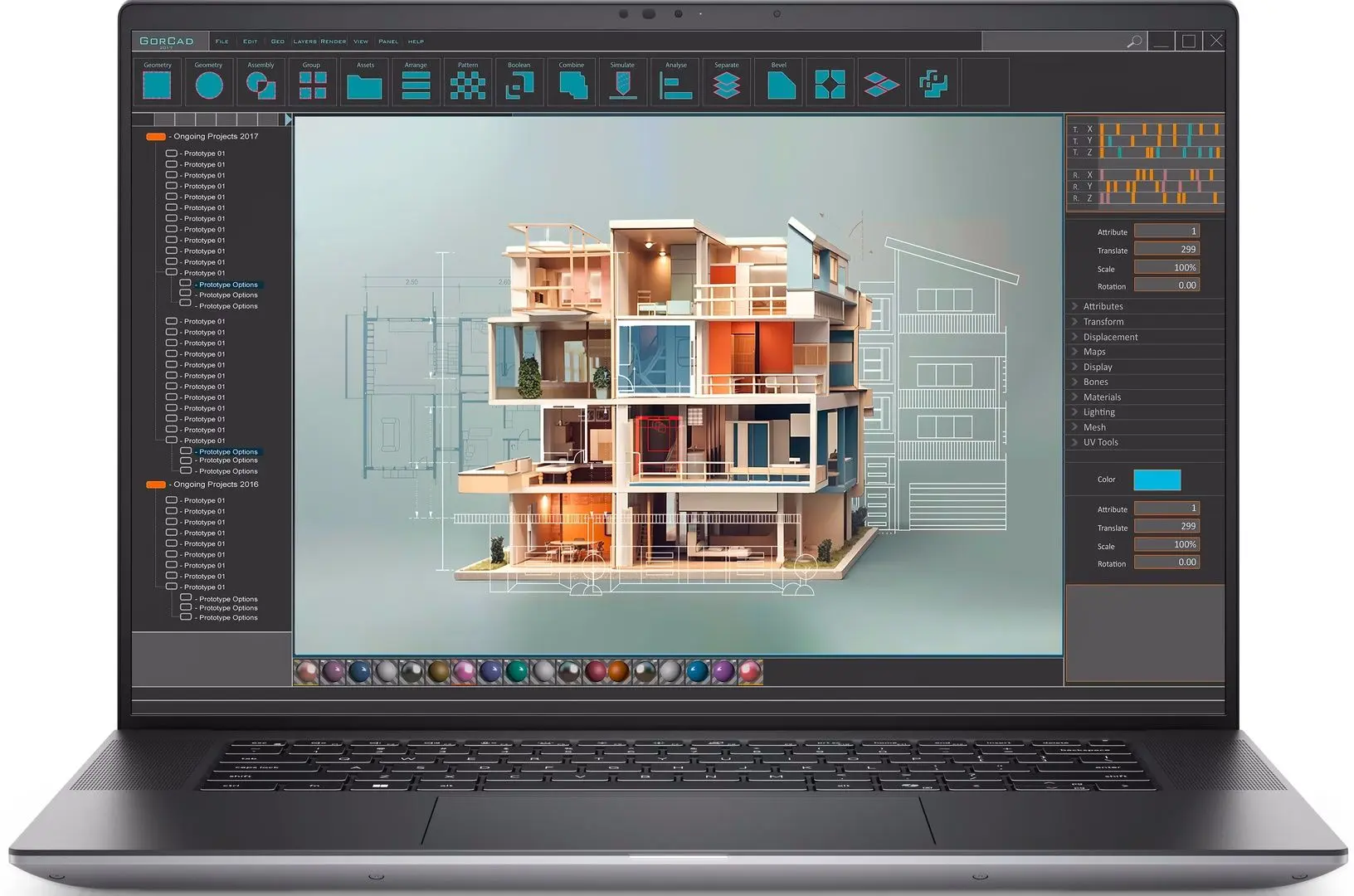 Laptop Dell Precision 5690 Intel Core Ultra 7 165H 16GB DDR5/1TB SSD W11P (Titan Gray)