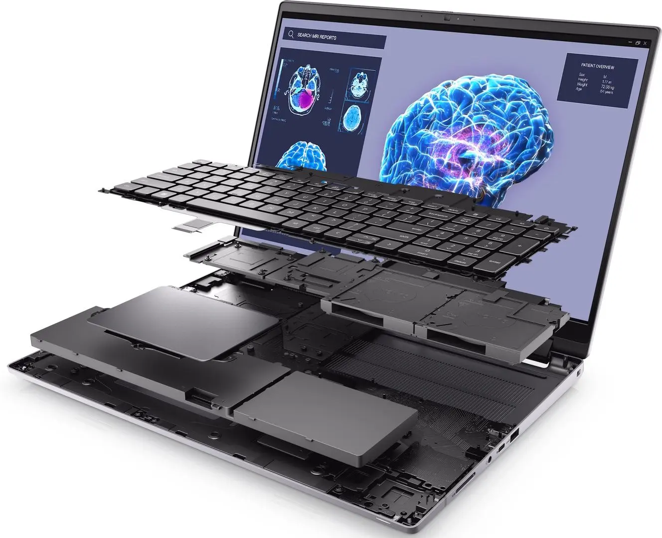 Laptop Dell Precision 7680 Workstation Intel Core i9-13950HX 32GB DDR5/1TB SSD (Gray)