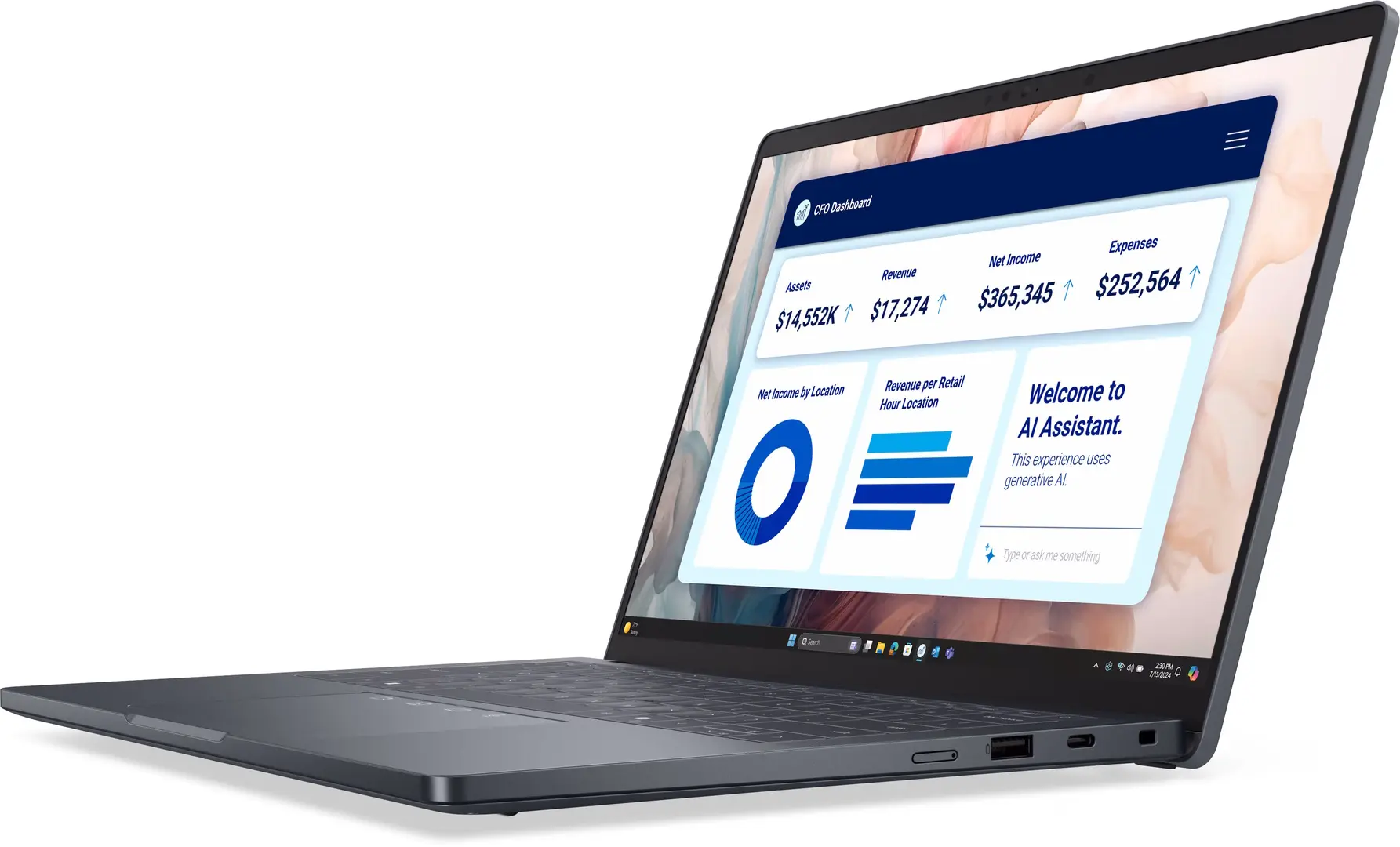 Laptop Dell Pro 14 Premium PA14250 Intel Core Ultra 7 268V 32GB/1TB W11Pro (Grey)