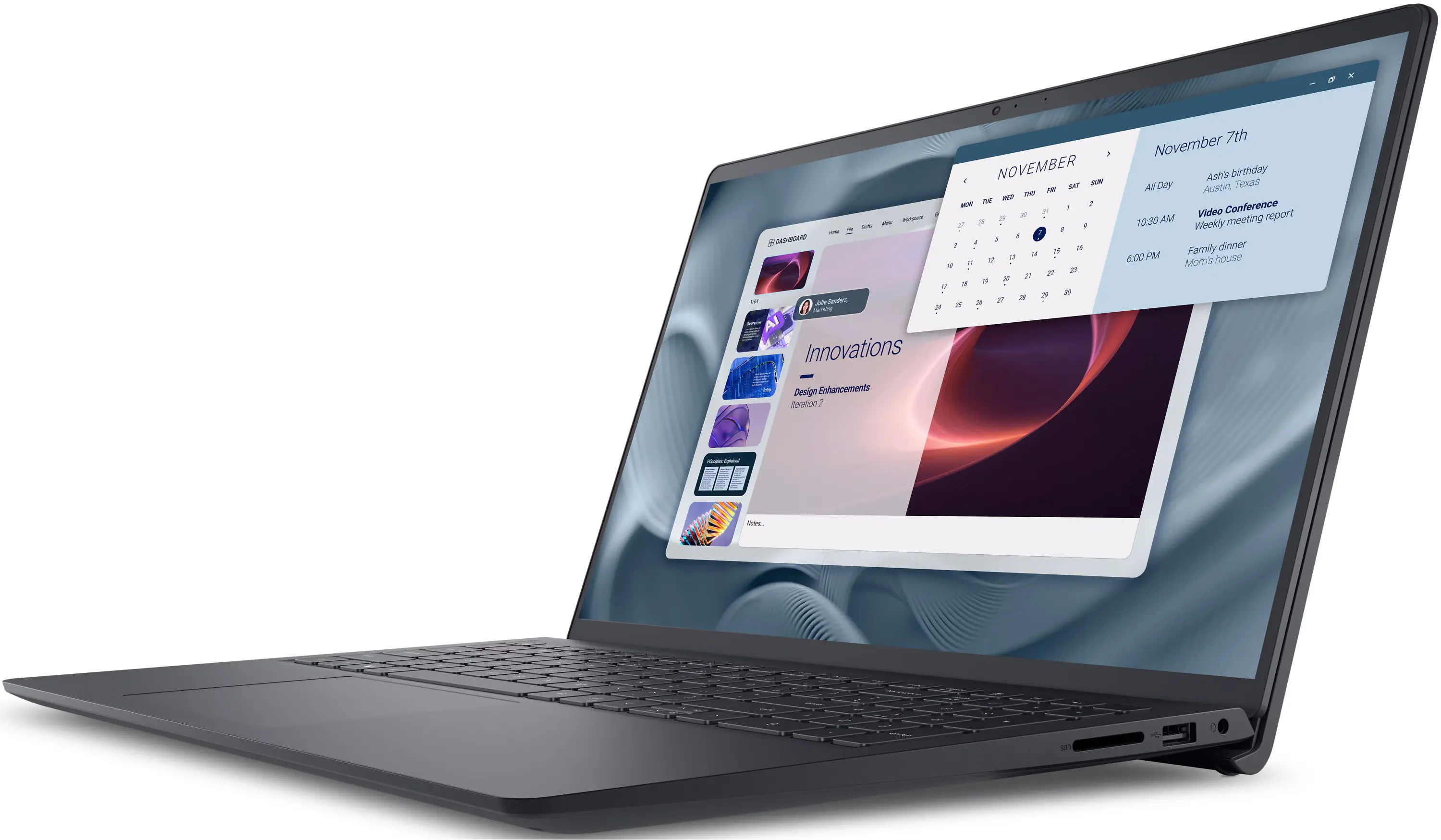 Laptop Dell Pro 15 Essential PV15250 i5-1334U 8GB/512GB Linux (Carbon Black) - 3