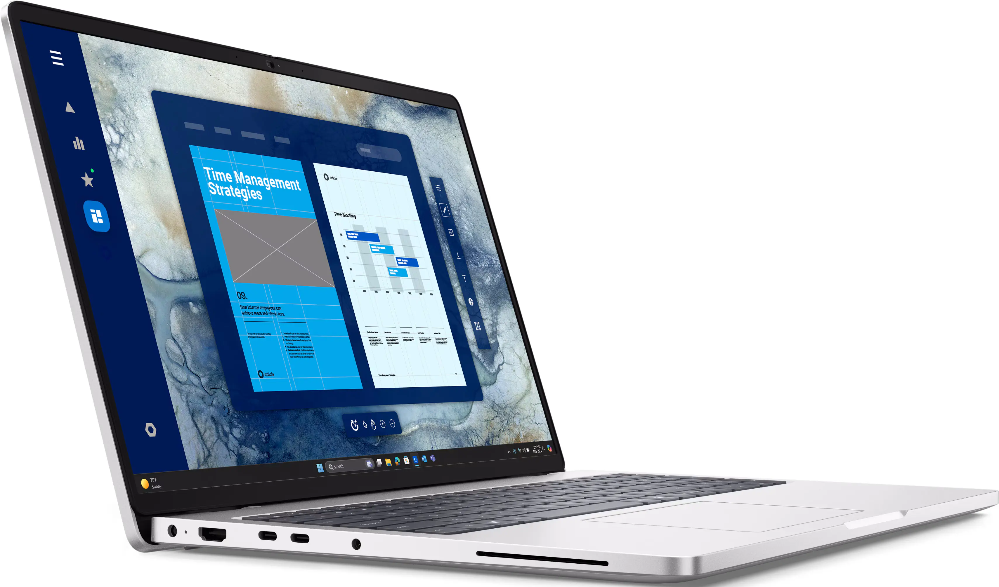 Laptop Dell Pro 16 PC16250 Intel Core Ultra 5 235U 16GB/512GB Win11Pro (Silver) - 3