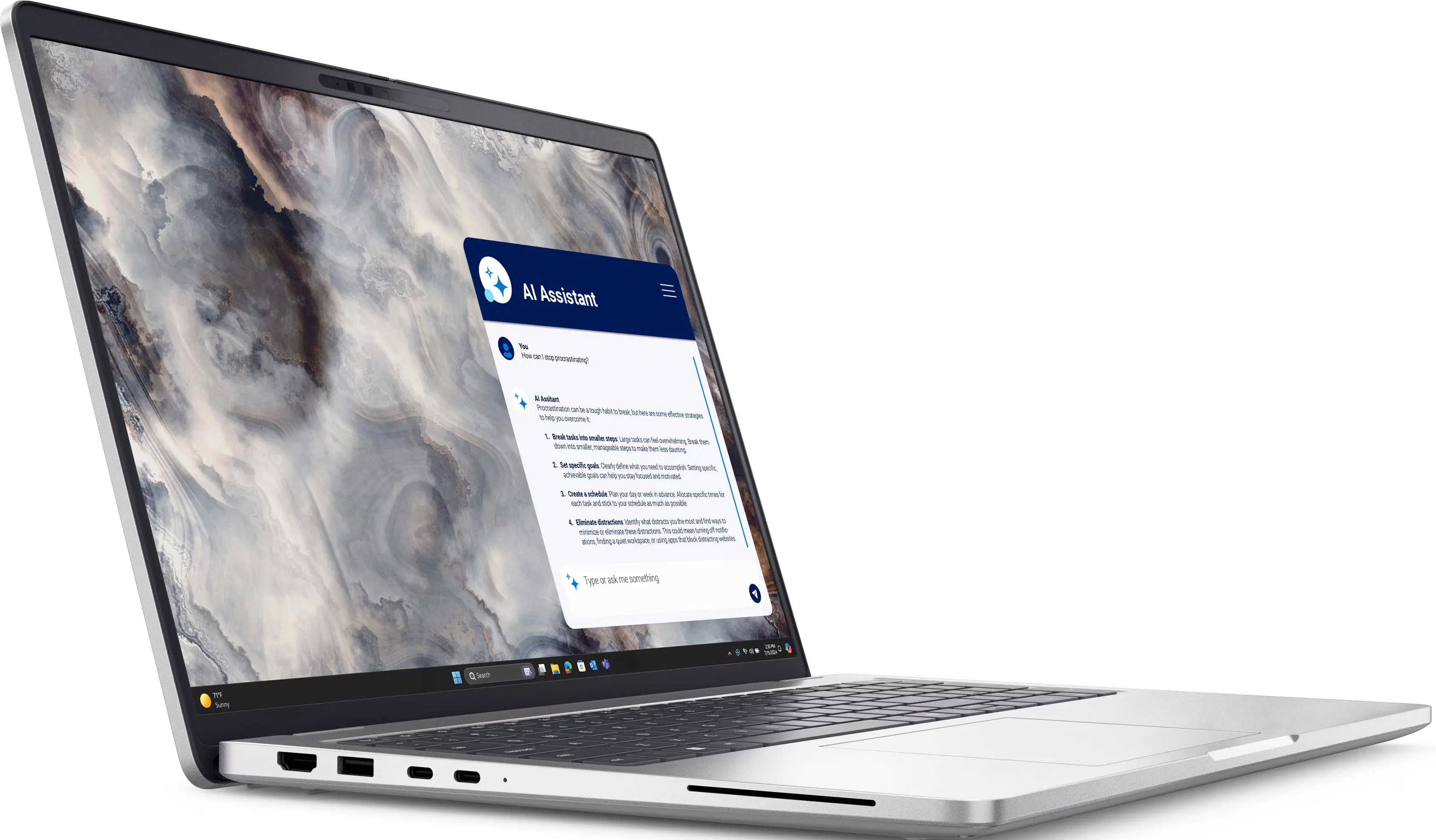 Laptop Dell Pro 16 Plus Ultra 7 268V 32GB/1TB W11P (Silver)