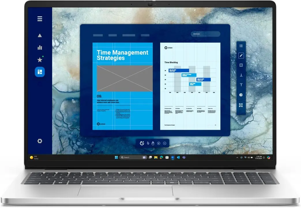 Ноутбук Dell Pro 16 Ultra 7 265U 16GB/512GB W11Pro (Platinum Silver)