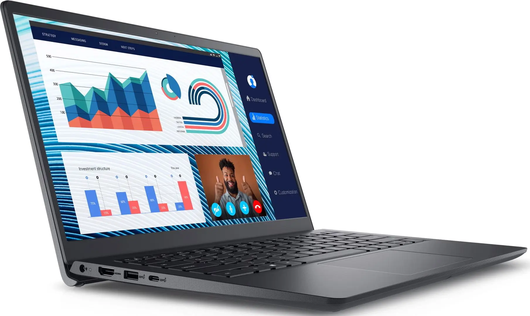 Ноутбук Dell Vostro 3420 Intel Core i5-1135G7 16GB DDR4/512GB SSD W11Pro (Carbon Black) - 7