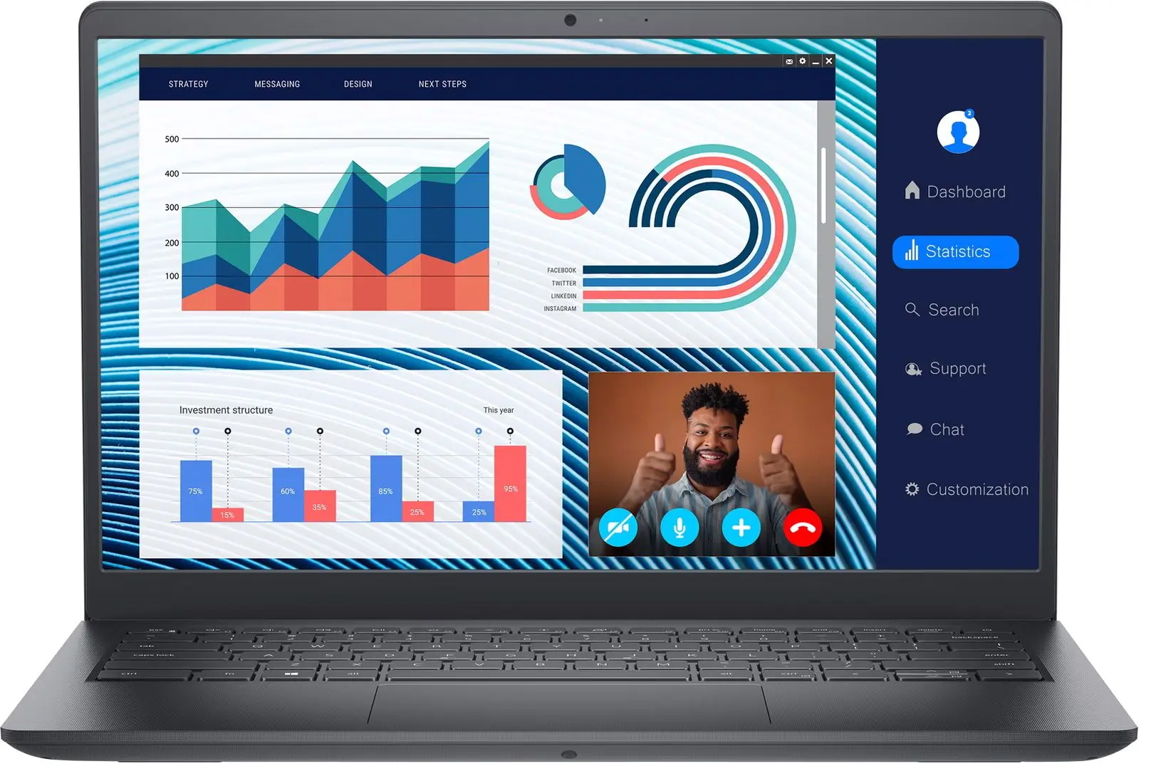 Ноутбук Dell Vostro 3420 Intel Core i5-1135G7 16GB DDR4/512GB SSD W11Pro (Carbon Black)