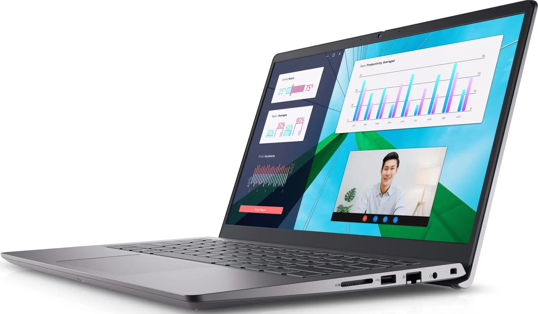 Laptop Dell Vostro 3430 Intel Core i5-1335U 16GB DDR4/512GB SSD W11P (Titan Grey) - 2