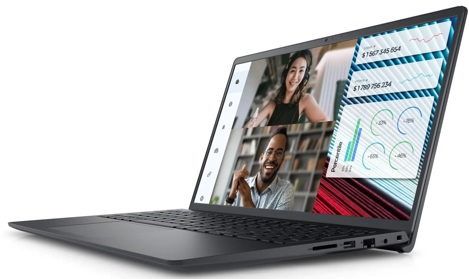 Laptop Dell Vostro 3520 Intel Core i7-1255U 16GB DDR4/512GB SSD (Carbon Black) - 2