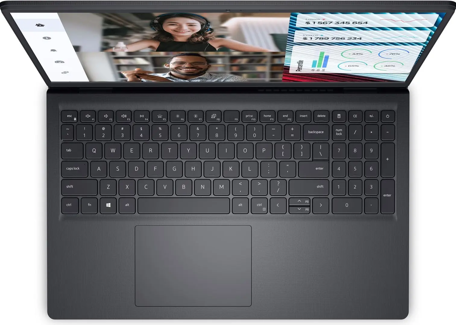 Laptop Dell Vostro 3520 Intel Core i7 1255U 16GB DDR4/512GB SSD (Carbon Black) - 6