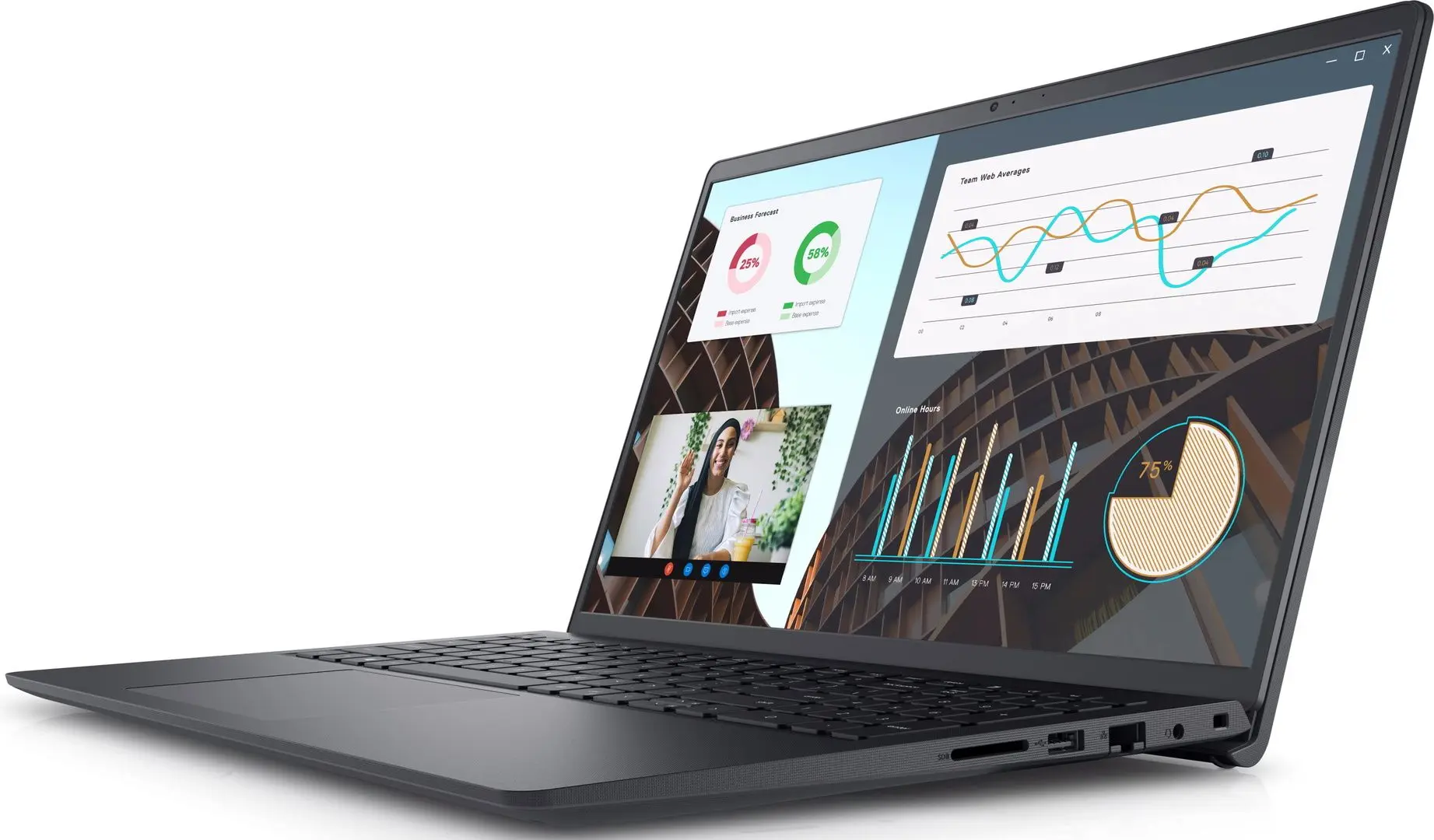 Laptop Dell Vostro 3530 Intel Core i3-1305U 8GB DDR4/512GB SSD (Carbon Black)