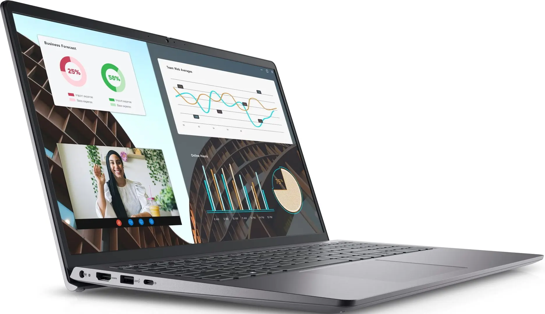 Laptop Dell Vostro 3530 Intel Core i5-1334U 2x8GB DDR4/512GB SSD Linux (Carbon Black)