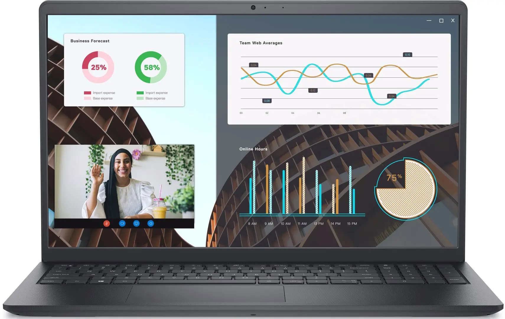 Laptop Dell Vostro 3530 Intel Core i5-1335U 16GB DDR4/512GB SSD (Carbon Black) - 2