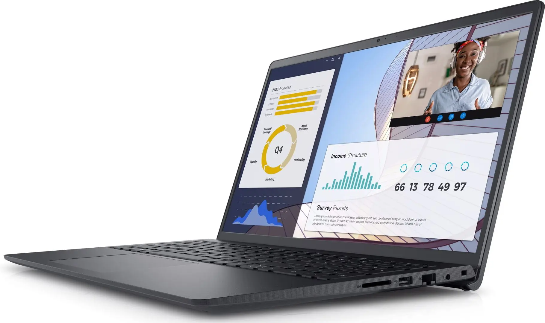 Ноутбук Dell Vostro 3535 AMD Ryzen 5 7530U 8GB DDR4/512GB SSD (Carbon Black) - 4