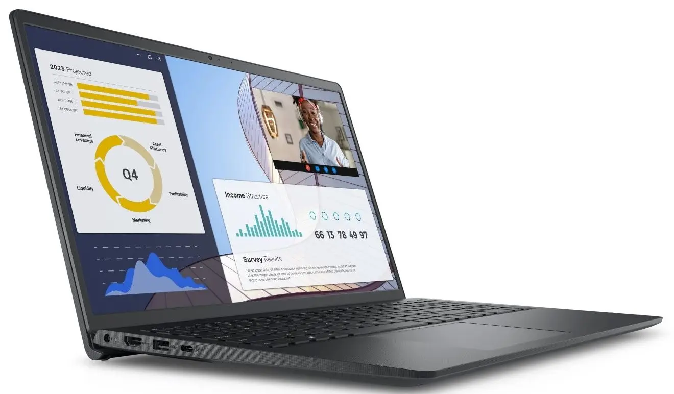 Laptop Dell Vostro 3535 AMD Ryzen 5 7530U 8GB DDR4/512GB SSD (Carbon Black)