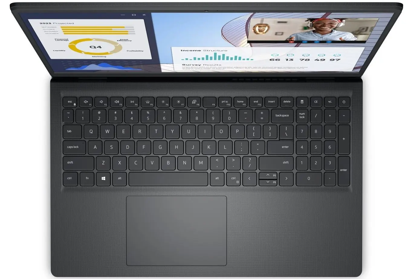 Laptop Dell Vostro 3535 AMD Ryzen 5 7530U 8GB DDR4/512GB SSD (Carbon Black)