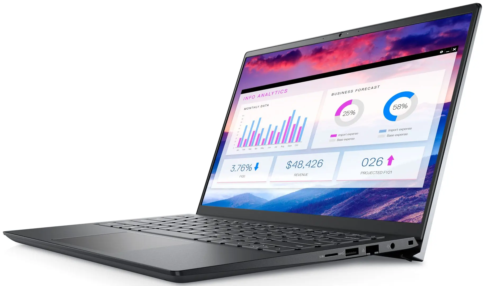 Laptop Dell Vostro 5410 Intel Core i7-11390H 16GB DDR4/512GB SSD (Titan Grey)