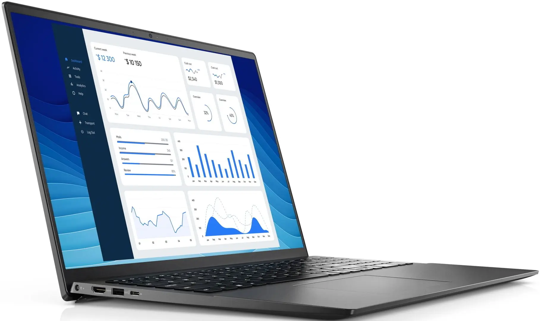 Ноутбук Dell Vostro 5625 AMD Ryzen 5 5625U 8GB DDR4/512GB SSD W11Pro (Titan Gray) - 3