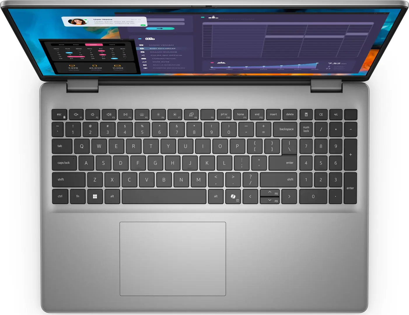 Laptop Dell Vostro 5640 Intel Core 7 150U 2x8GB DDR5/1TB SSD (Titan Grey)