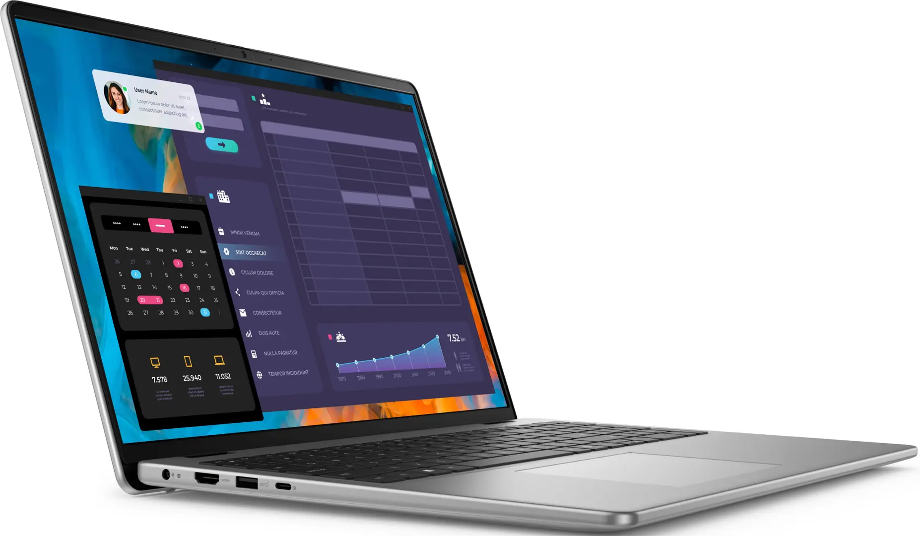 Laptop Dell Vostro 5640 Intel Core i5-1334U 2x8GB DDR5/1TB SSD (Titan Grey)