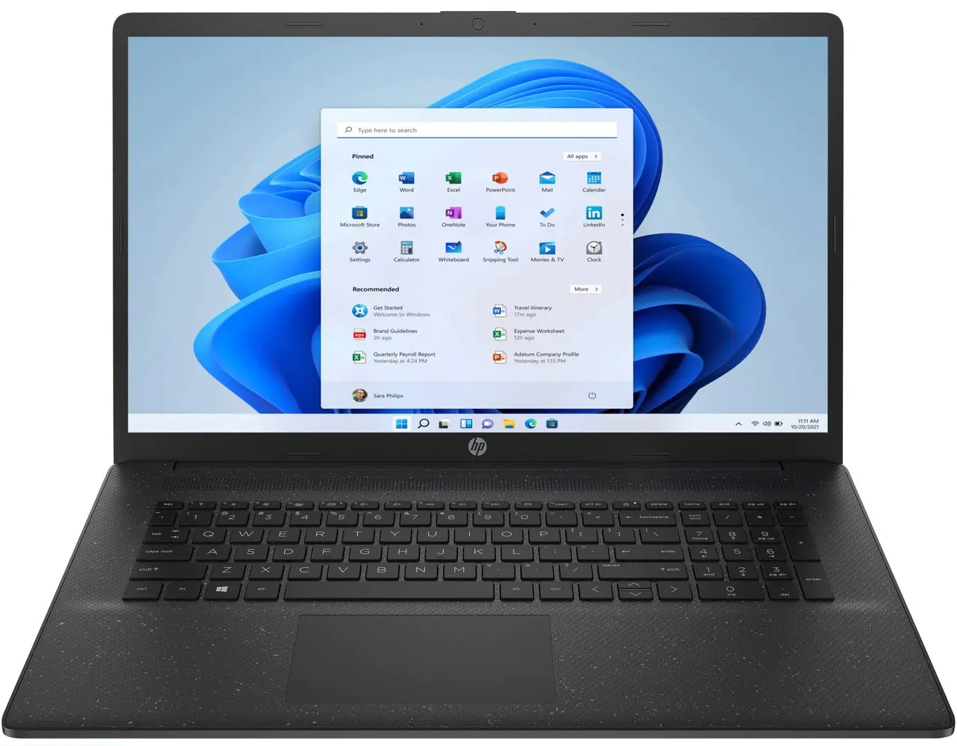 Ноутбук HP 17-cn0026nq Intel Core i5-1135G7 8GB DDR4/256GB SSD/1TB HDD (Black)