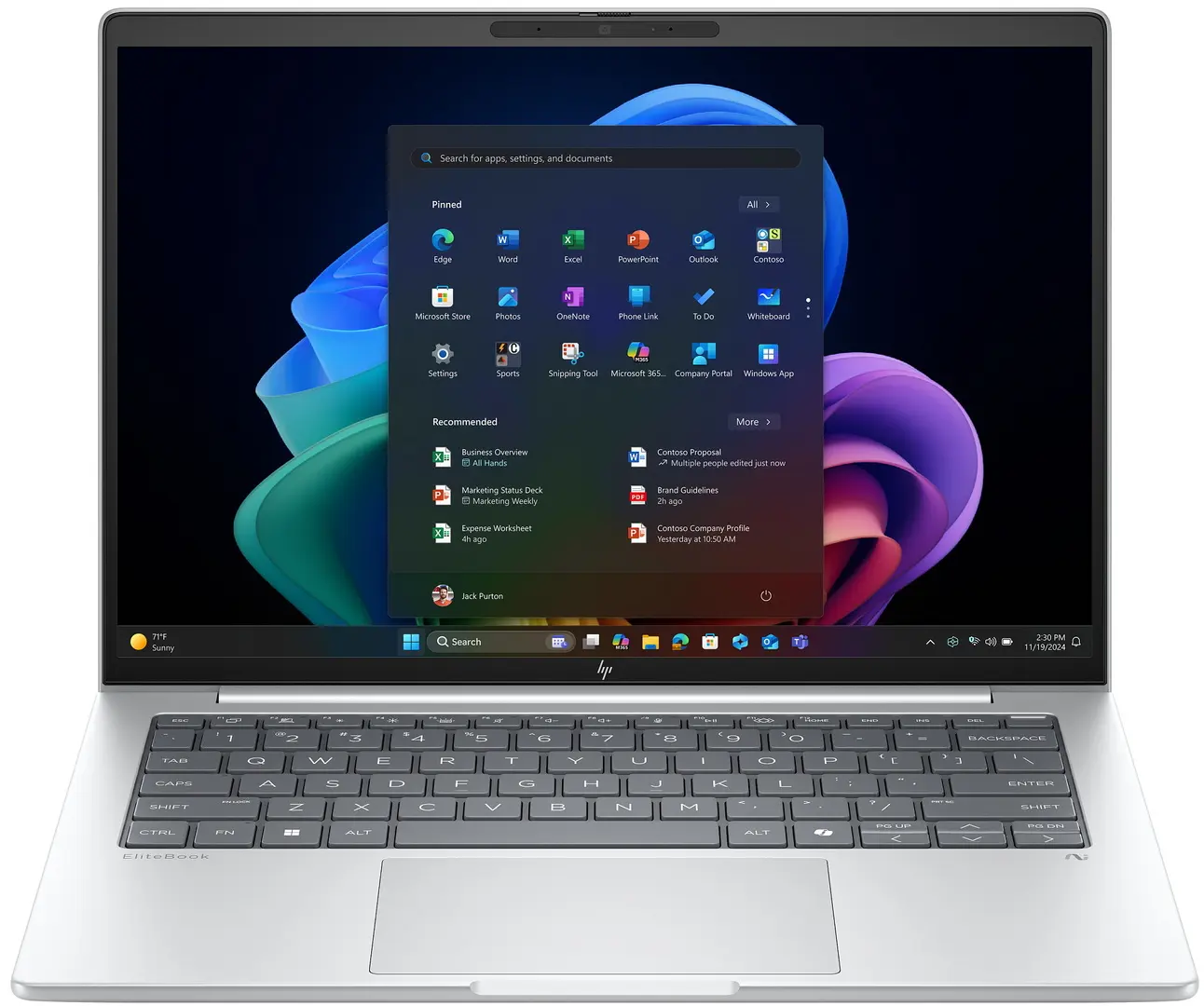 Laptop HP EliteBook 8 G1i 16 Intel Core Ultra 7 258V 32GB/1TB W11P (Glacier Silver)