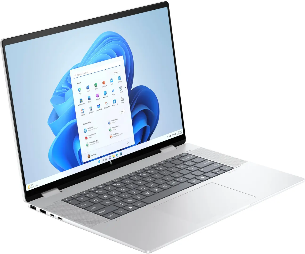 Ноутбук HP Envy x360 Intel Core Ultra 7 155U 1x16GB DDR5/1TB SSD W11H (Glacier Silver) - 5