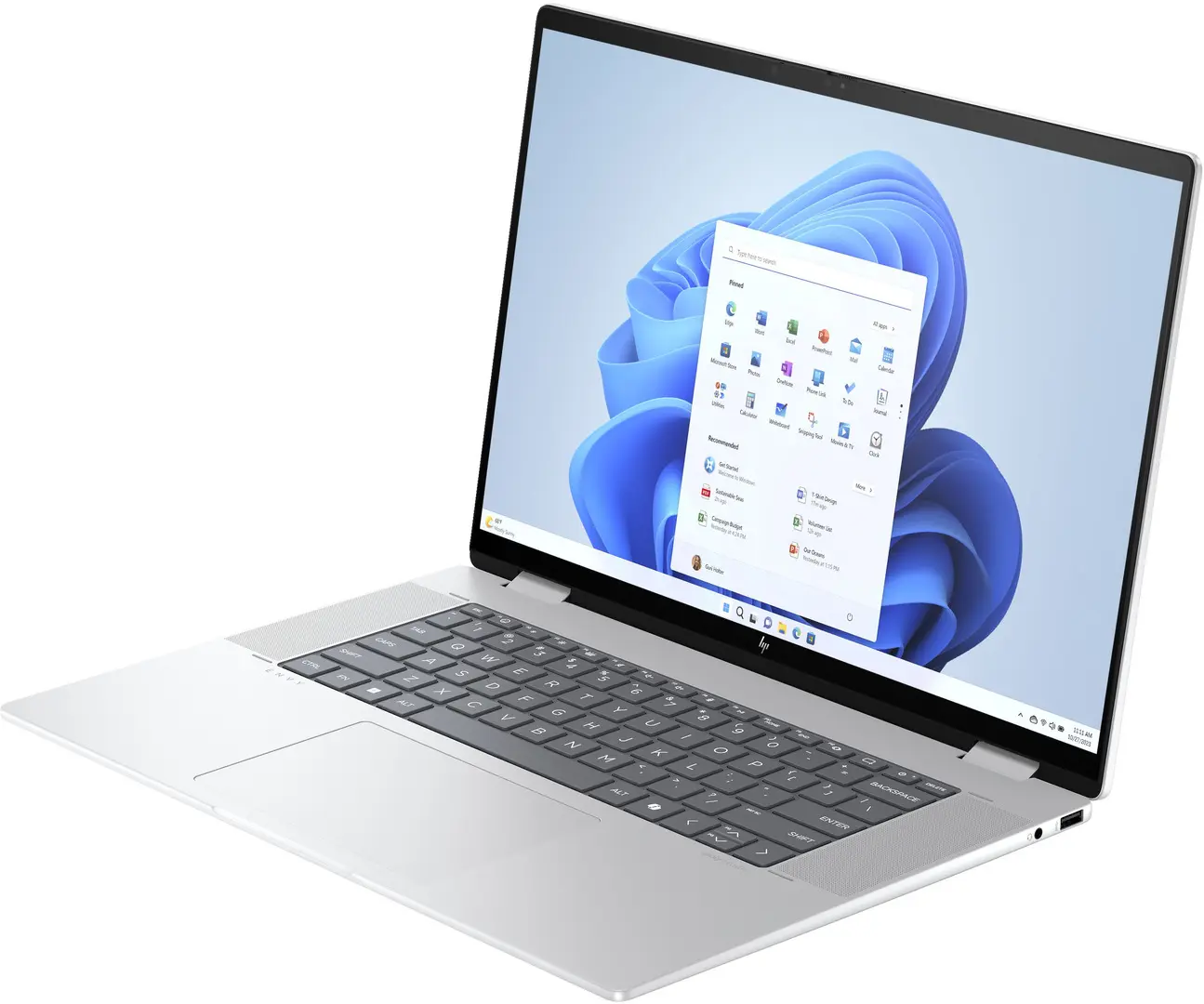 Ноутбук HP Envy x360 Intel Core Ultra 7 155U 1x16GB DDR5/1TB SSD W11H (Glacier Silver) - 6