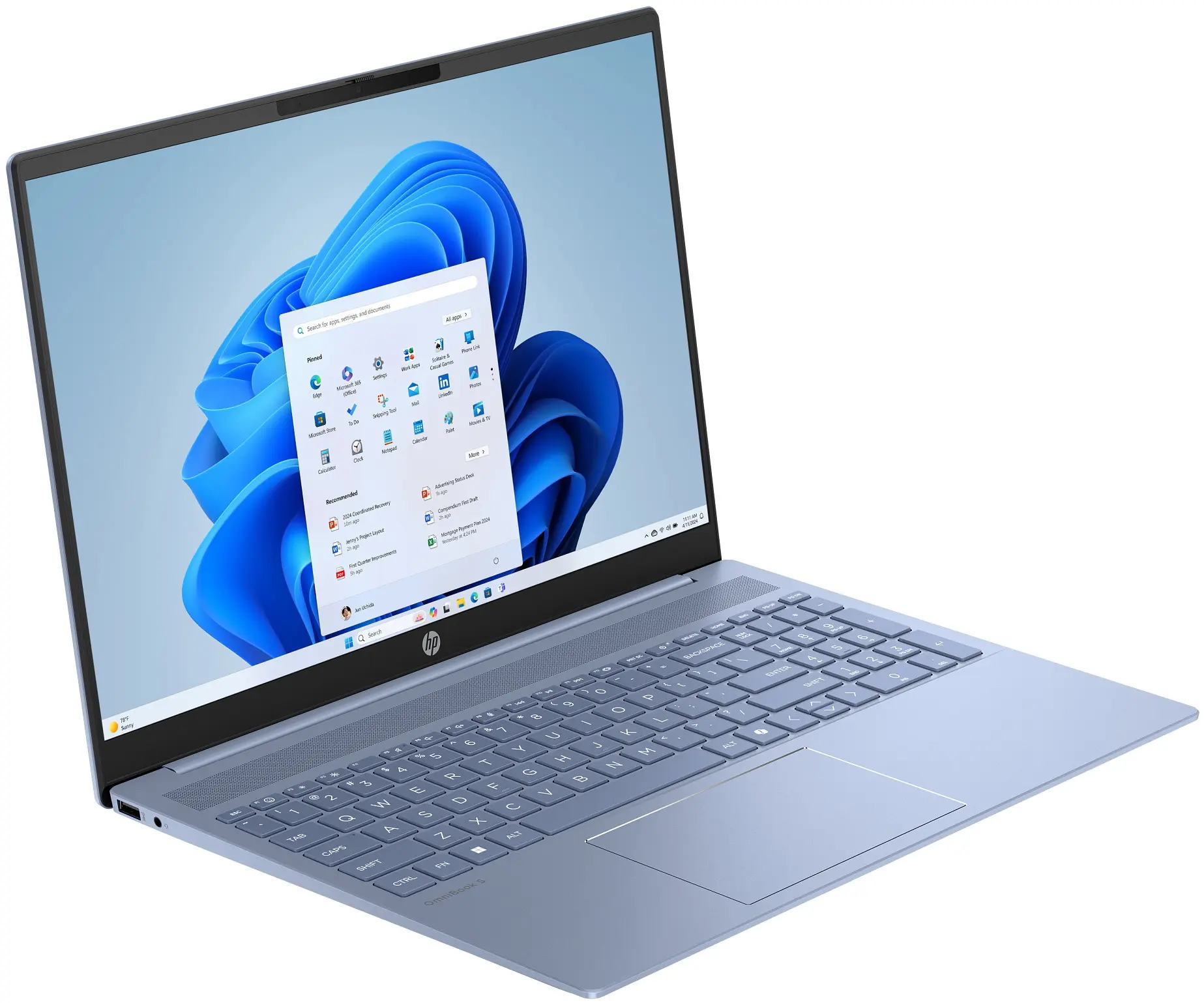 Laptop HP OmniBook 5 Intel Core Ultra 5 225U 16GB/512GB FreeDOS (Sky Blue)