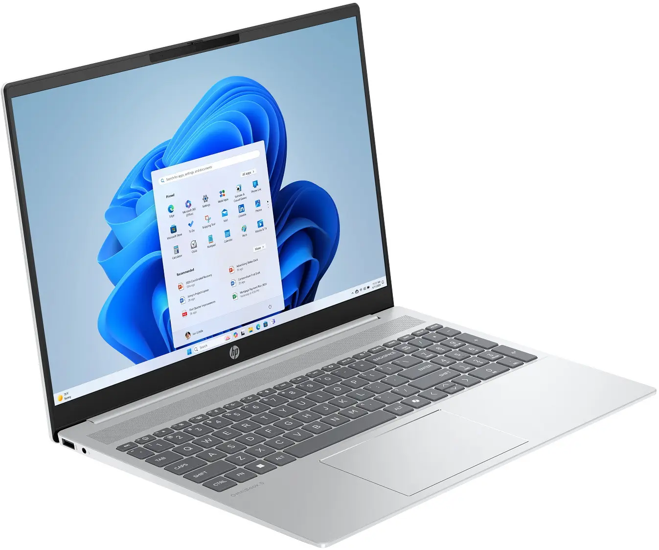 Ноутбук HP OmniBook 5 Intel Core Ultra 7 255U 16GB/1TB FreeDOS (Glacier Silver)