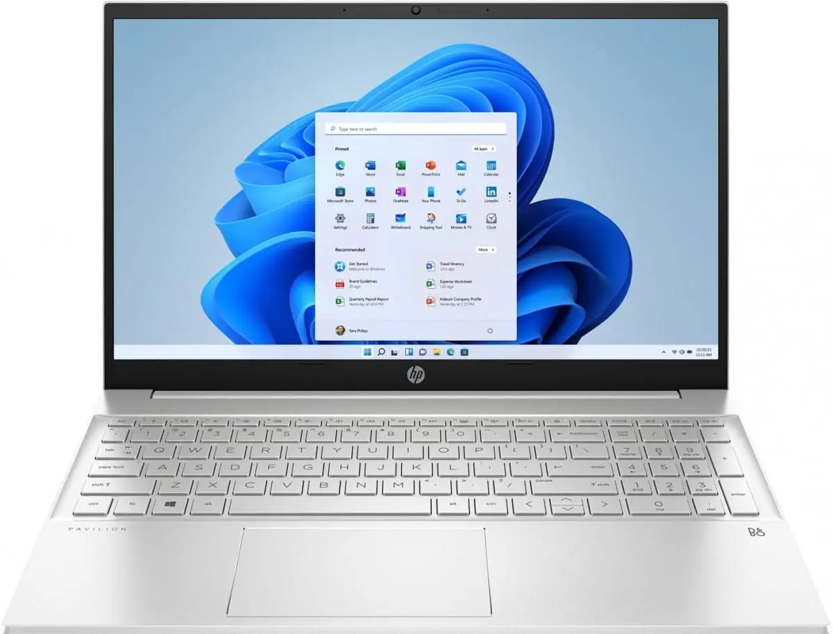 Ноутбук HP Pavilion 15-eh2007nw AMD Ryzen 5 5625U 16GB DDR4/512GB SSD (Silver)