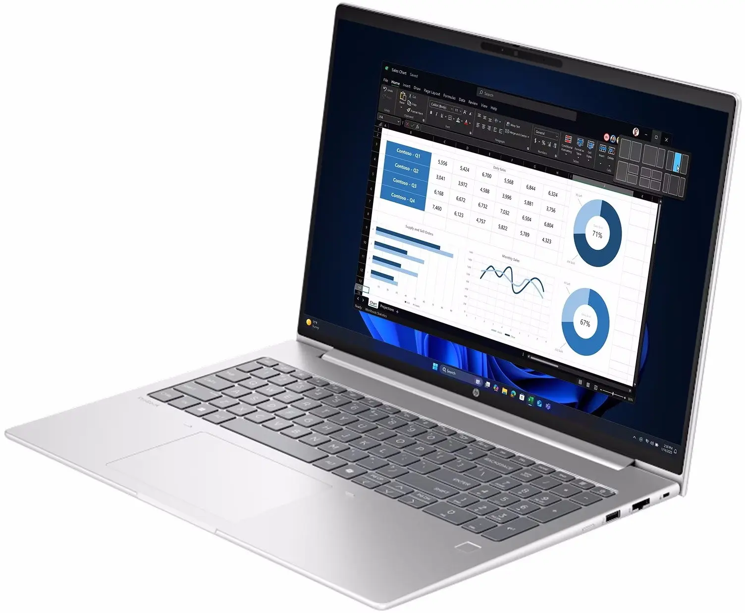 Laptop HP ProBook 4 G1i 16 Ultra 7 255H 24GB/1TB FreeDOS (Pike Silver)