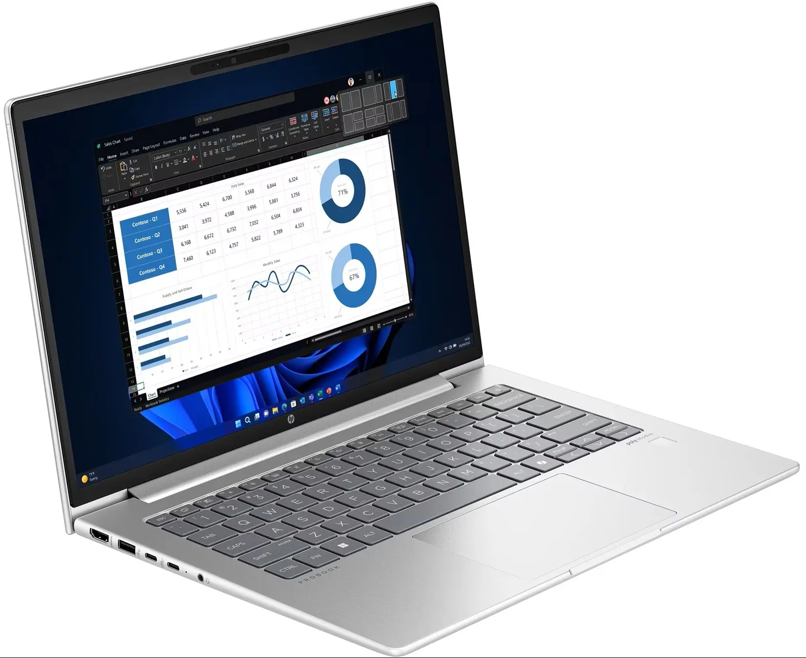 Ноутбук HP ProBook 440 G11 Intel Core Ultra 5 125U 16GB/512GB W11Pro (Pike Silver) - 2