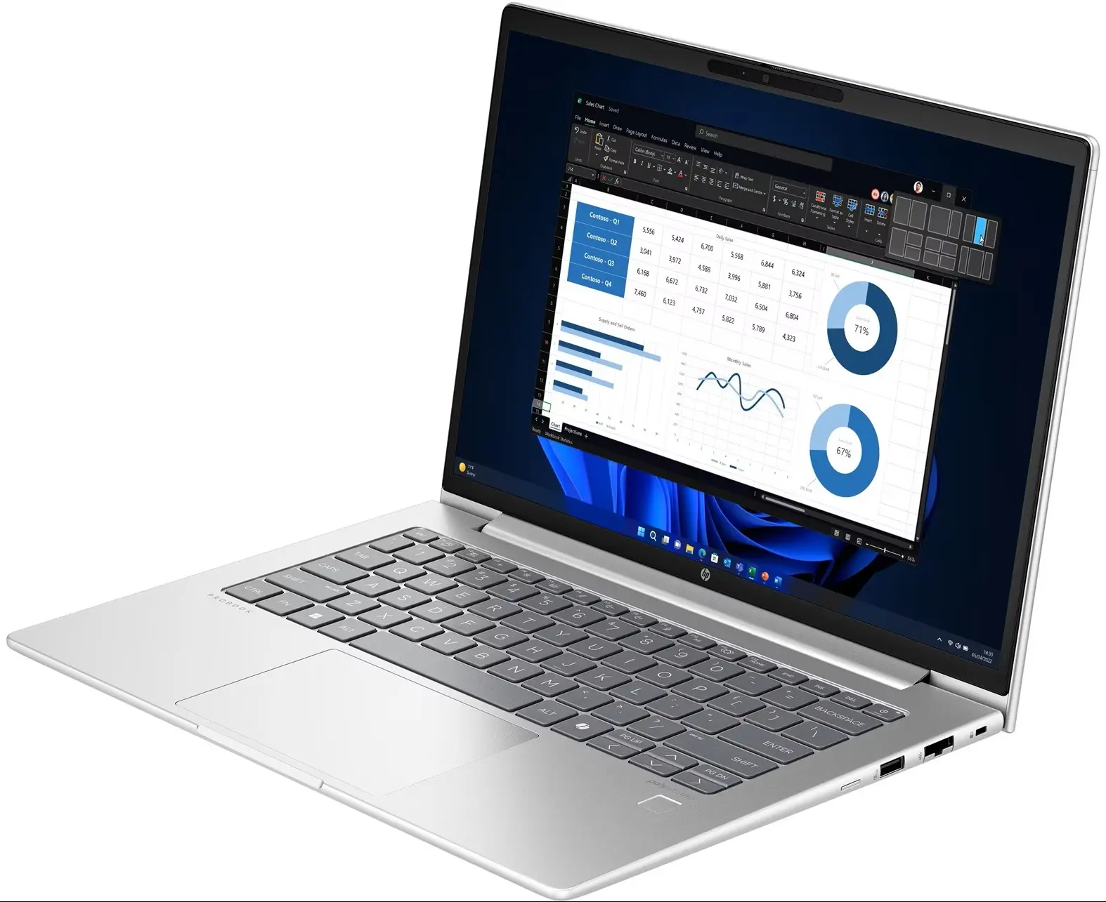 Ноутбук HP ProBook 440 G11 Intel Core Ultra 5 125U 16GB/512GB W11Pro (Pike Silver) - 3