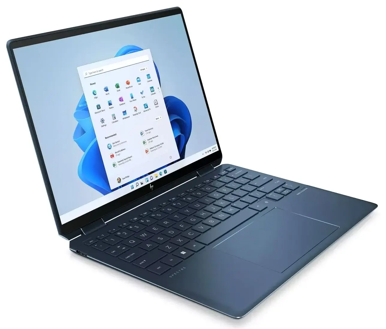 Ноутбук HP Spectre x360 14-ef0114nw Intel Core i7-1255U 16GB LPDDR4x/1TB SSD W11Pro (Blue)