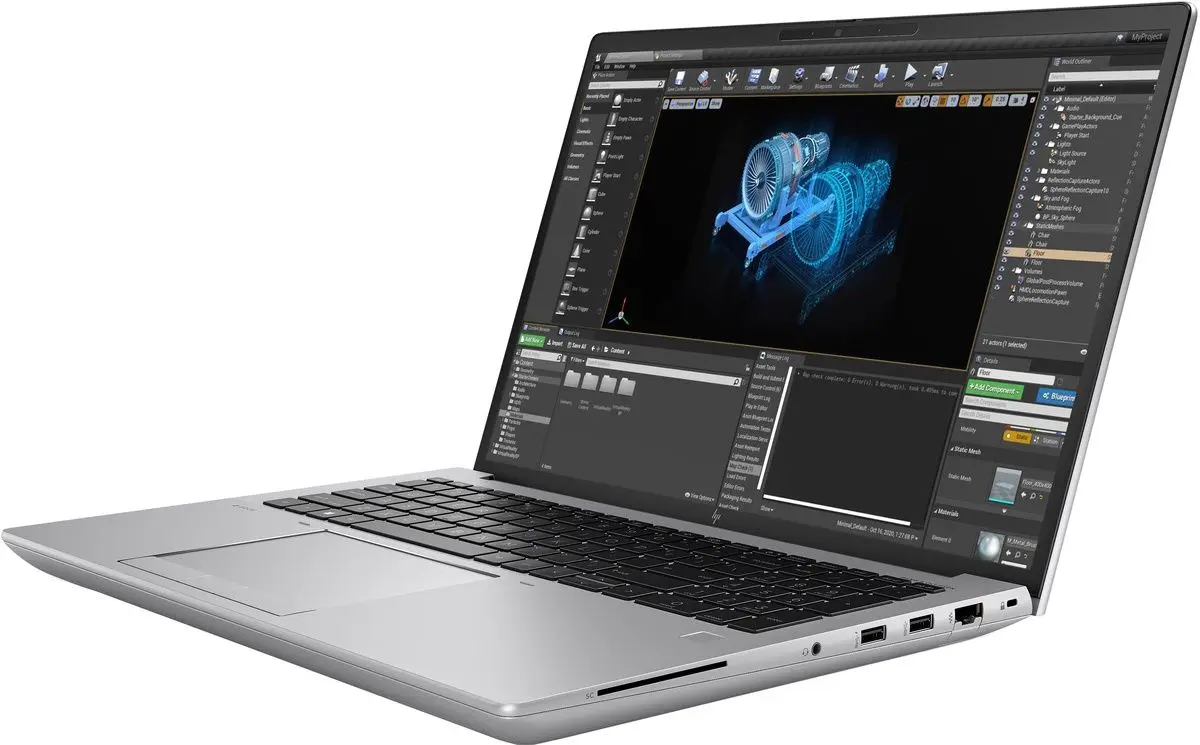 Laptop HP ZBook Fury 16 G10 62W50EA Intel Core i7-13850HX 32GB DDR5/1TB SSD (Silver)