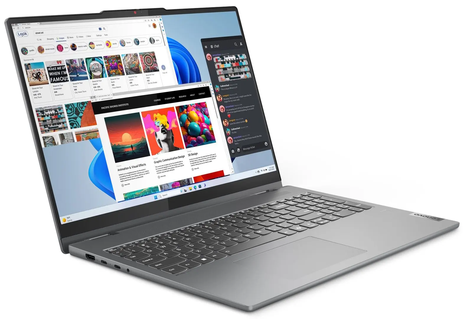 Ноутбук Lenovo IdeaPad 5 2in1 16IRU9 Intel Core 7 150U 16GB LPDDR5X/1TB SSD W11H (Luna Grey)