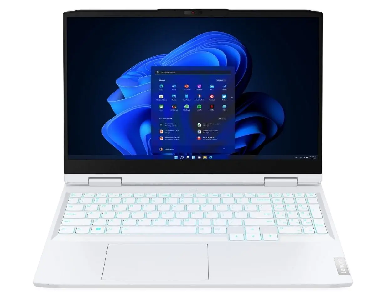 Ноутбук Lenovo IdeaPad Gaming 3 15ARH7 AMD Ryzen 5 6600H 16GB DDR5/512GB SSD W11Home (Glacier White)